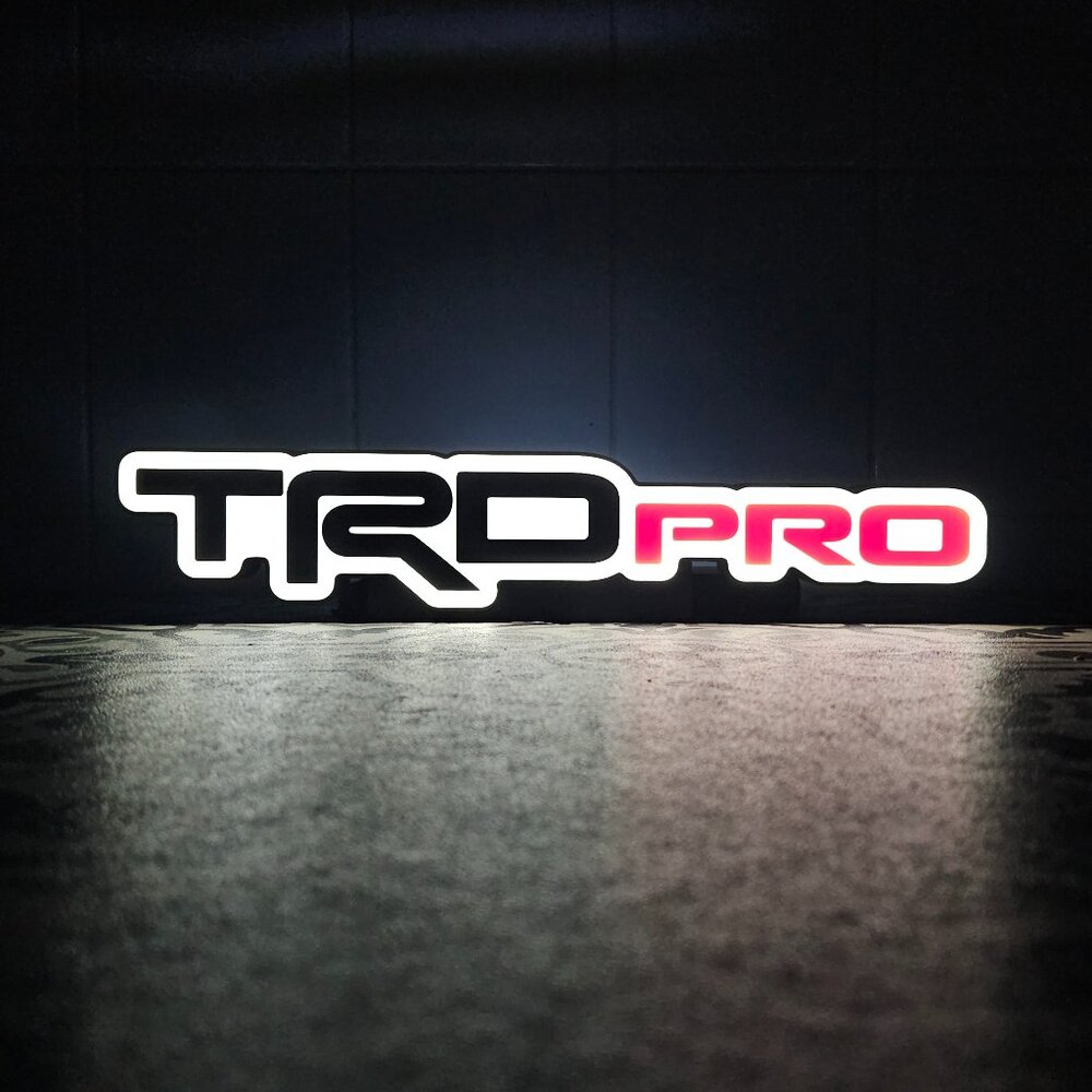 TRD Pro - LED Lightbox Sign with detachable stand